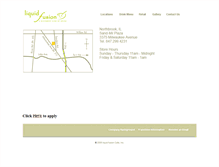 Tablet Screenshot of liquidfusioncafe.com